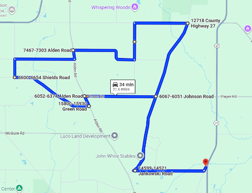 2026 Cycling for Veterans Route